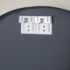 Round Wall Mirror Black 23 Inch Nestasia