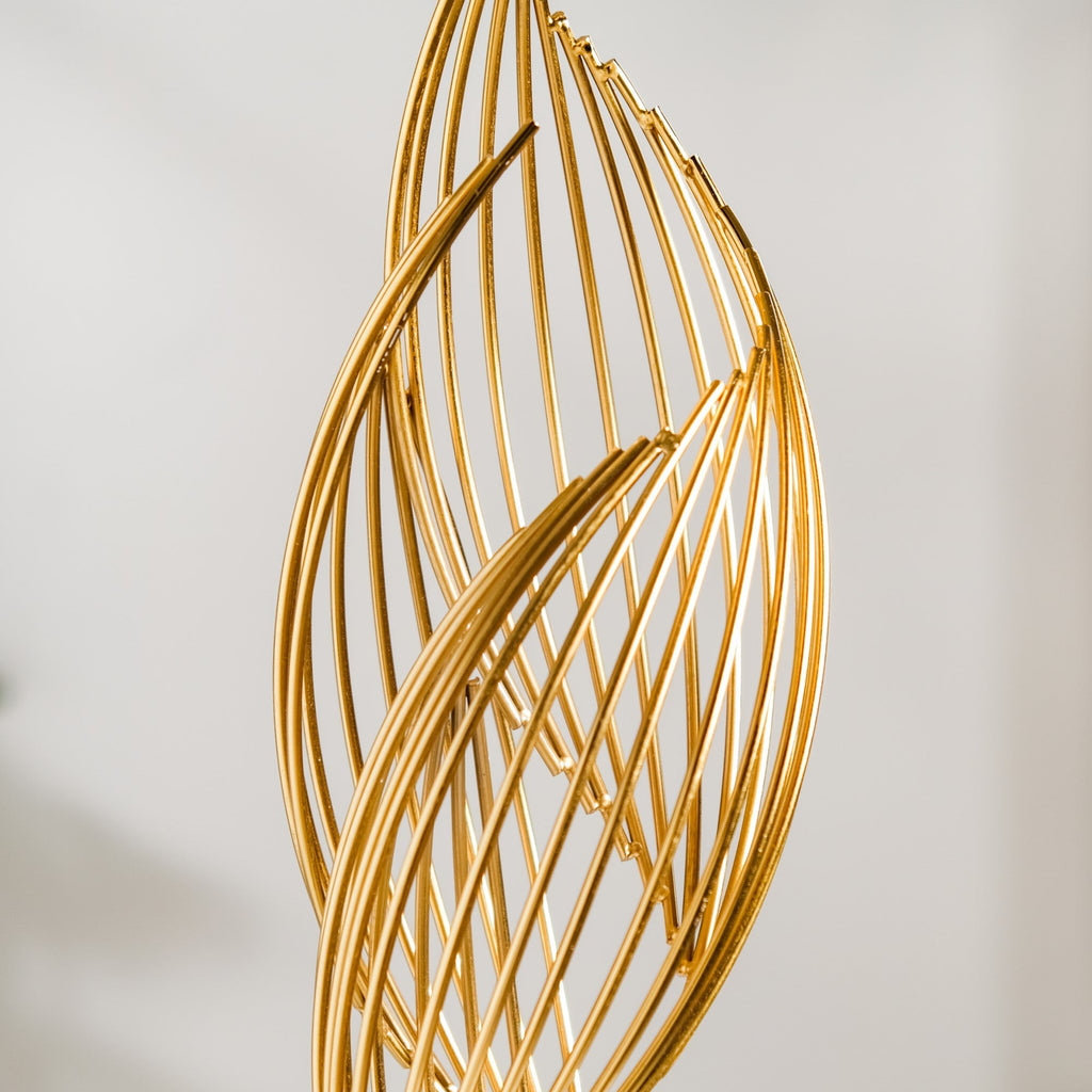 Eternal Flame Sculpture Showpiece Gold Large Nestasia