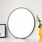 Round Wall Mirror Black 23 Inch Nestasia