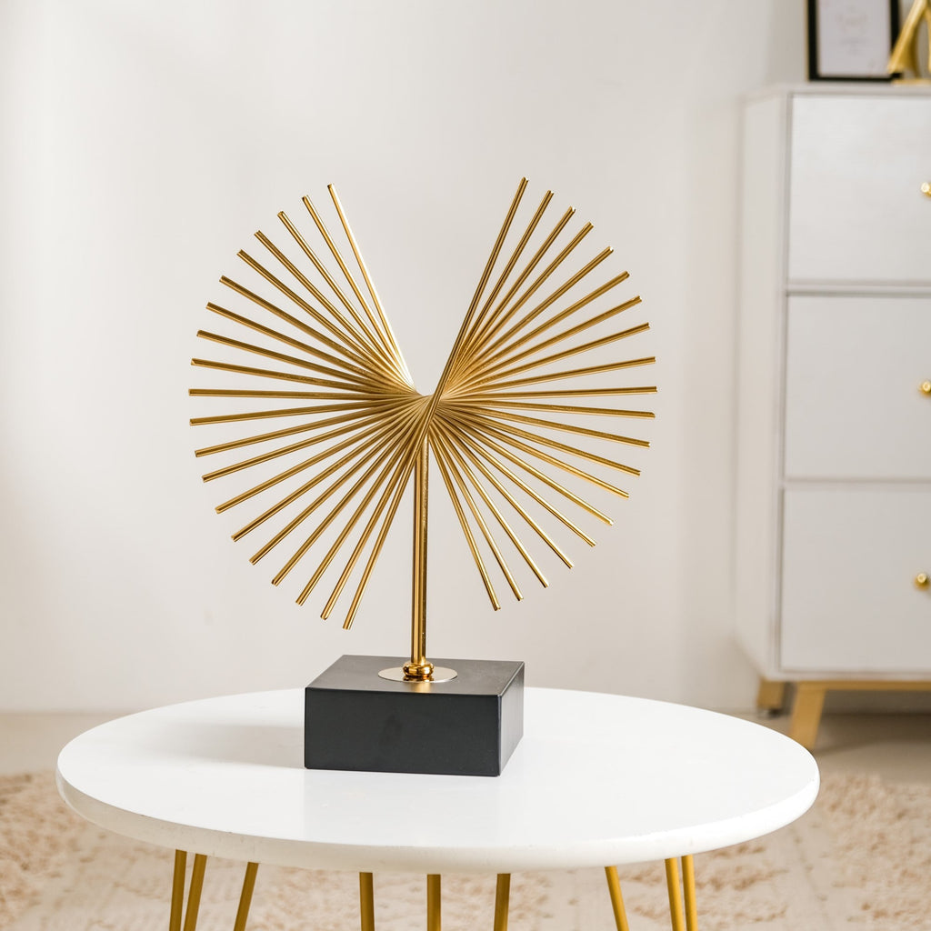 Abstract Radiance Decor Showpiece Gold Large Nestasia