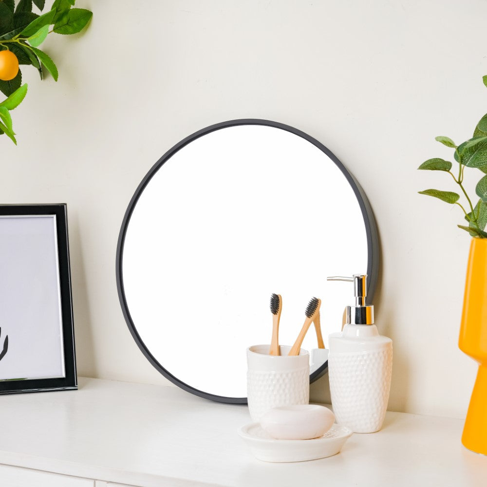 Vanity Mirror Black 15 Inch Nestasia