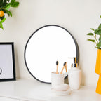 Vanity Mirror Black 15 Inch Nestasia