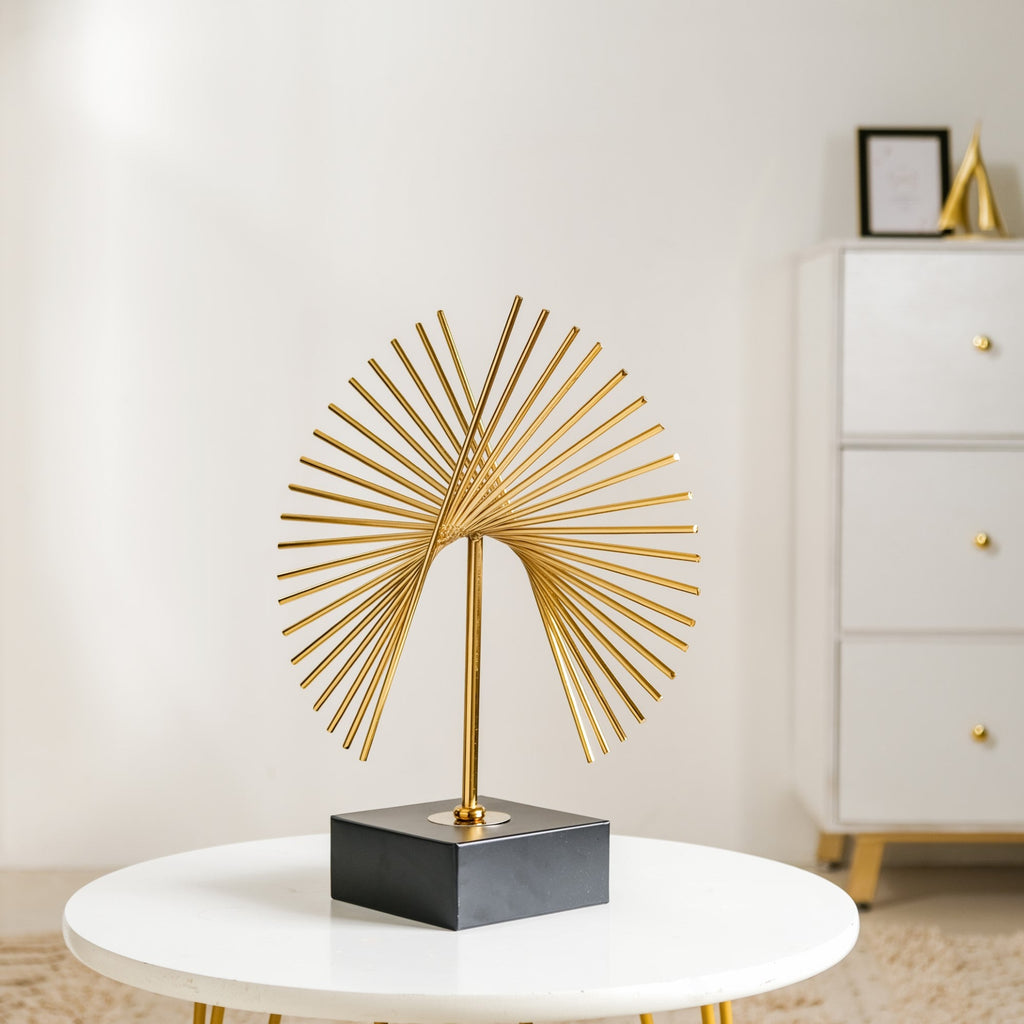 Abstract Radiance Decor Showpiece Gold Large Nestasia