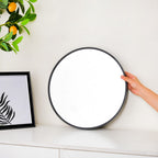 Vanity Mirror Black 15 Inch Nestasia