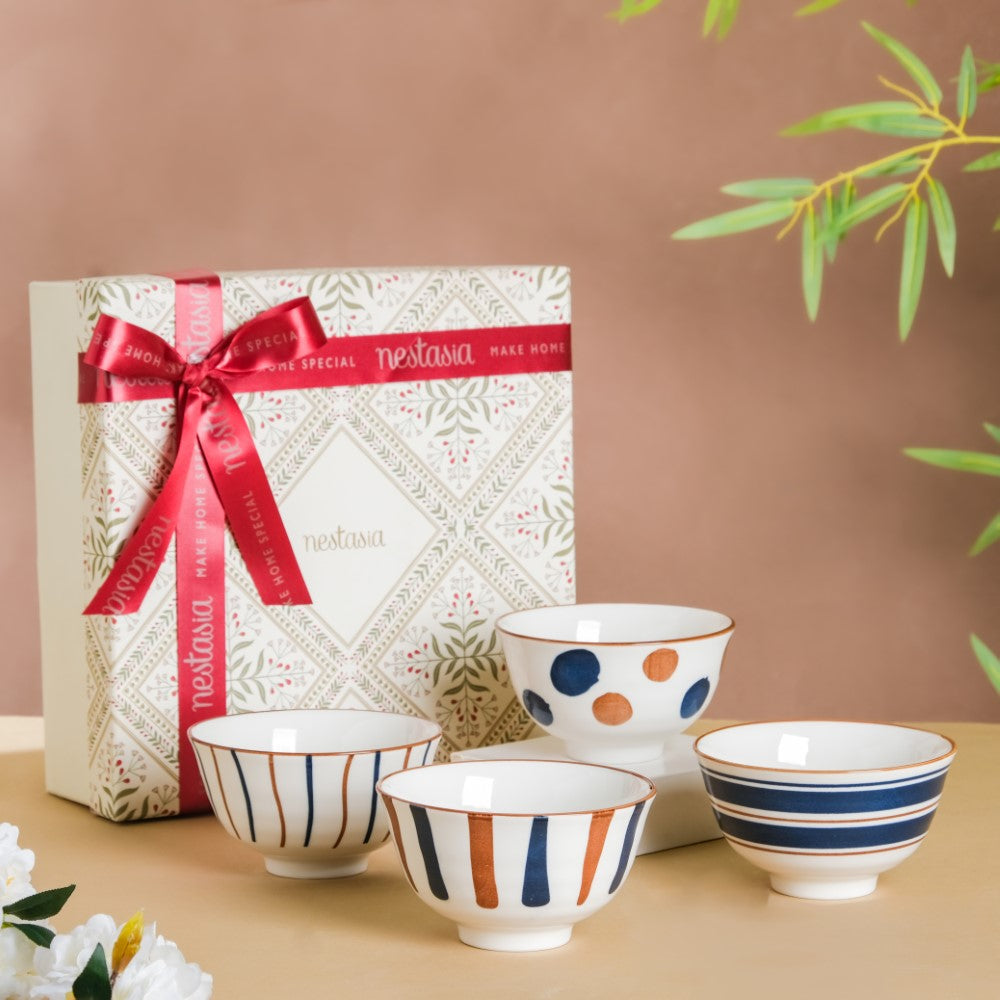 Meraki Bowl Set Of 4 With Gift Box Nestasia