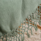 Pure Cotton Woven Throw Blanket Nestasia