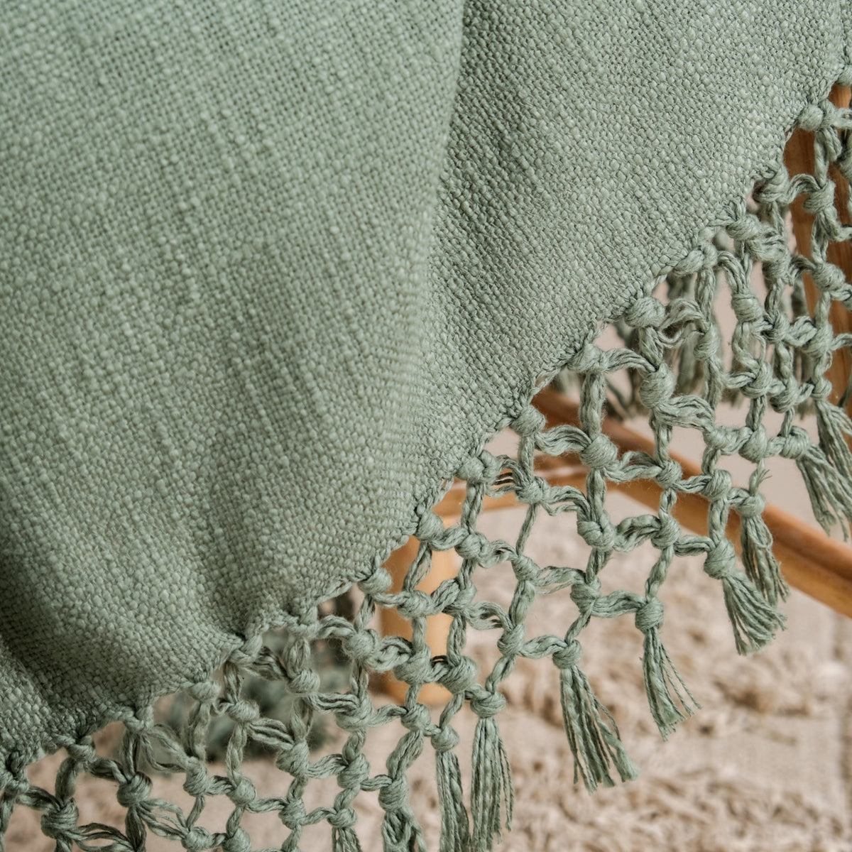 Pure Cotton Woven Throw Blanket Nestasia