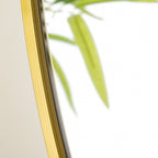 Round Wall Mirror Gold 15 Inch Nestasia