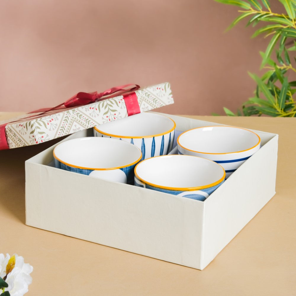 Bowl Set Of 4 With Gift Box Nestasia