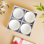 Floral Snack Bowl Set Of 4 With Gift Box Nestasia