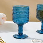 Zesty Wine Glass Blue Set Of 6 250ml Nestasia