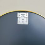Round Wall Mirror Gold 15 Inch Nestasia
