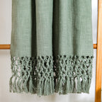 Pure Cotton Woven Throw Blanket Nestasia