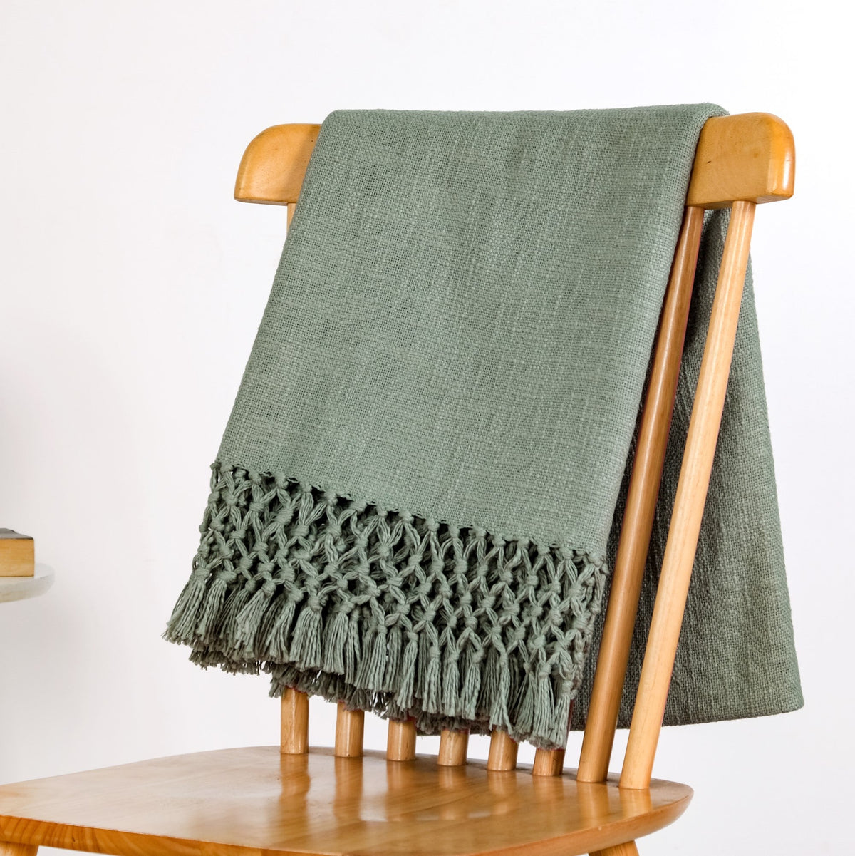 Pure Cotton Woven Throw Blanket Nestasia