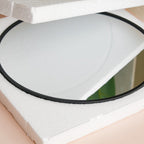 Round Wall Mirror Black 23 Inch Nestasia