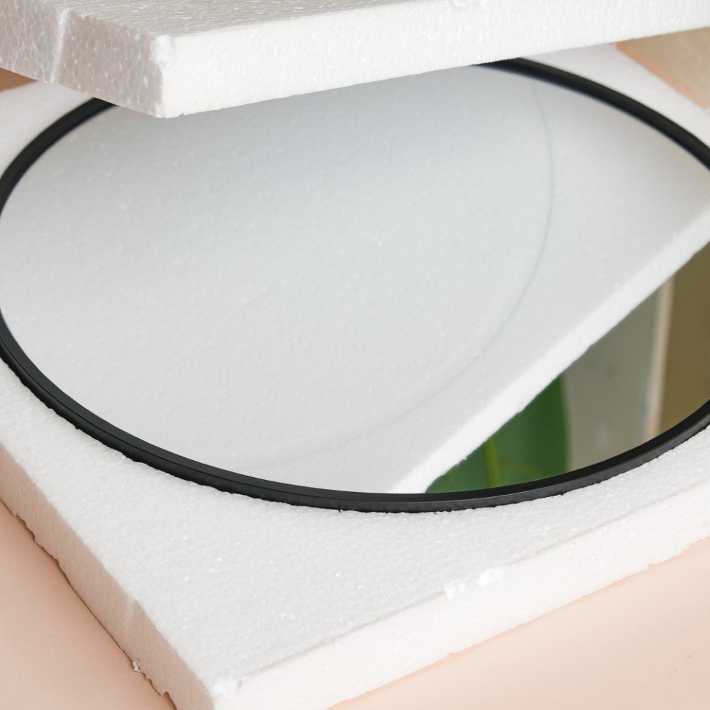 Round Wall Mirror Black 23 Inch Nestasia