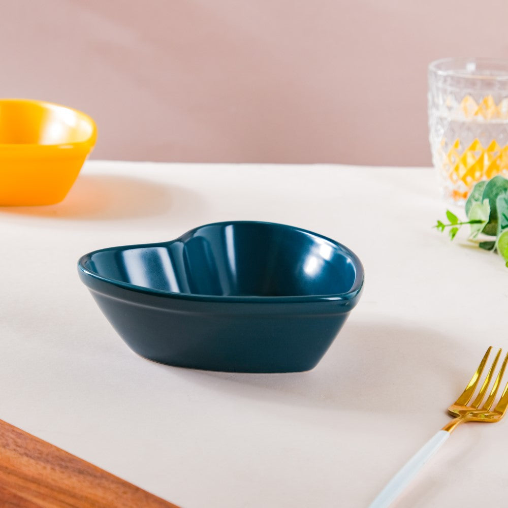 Hearty Ceramic Bakeware Small Dark Blue 6 Inch Nestasia