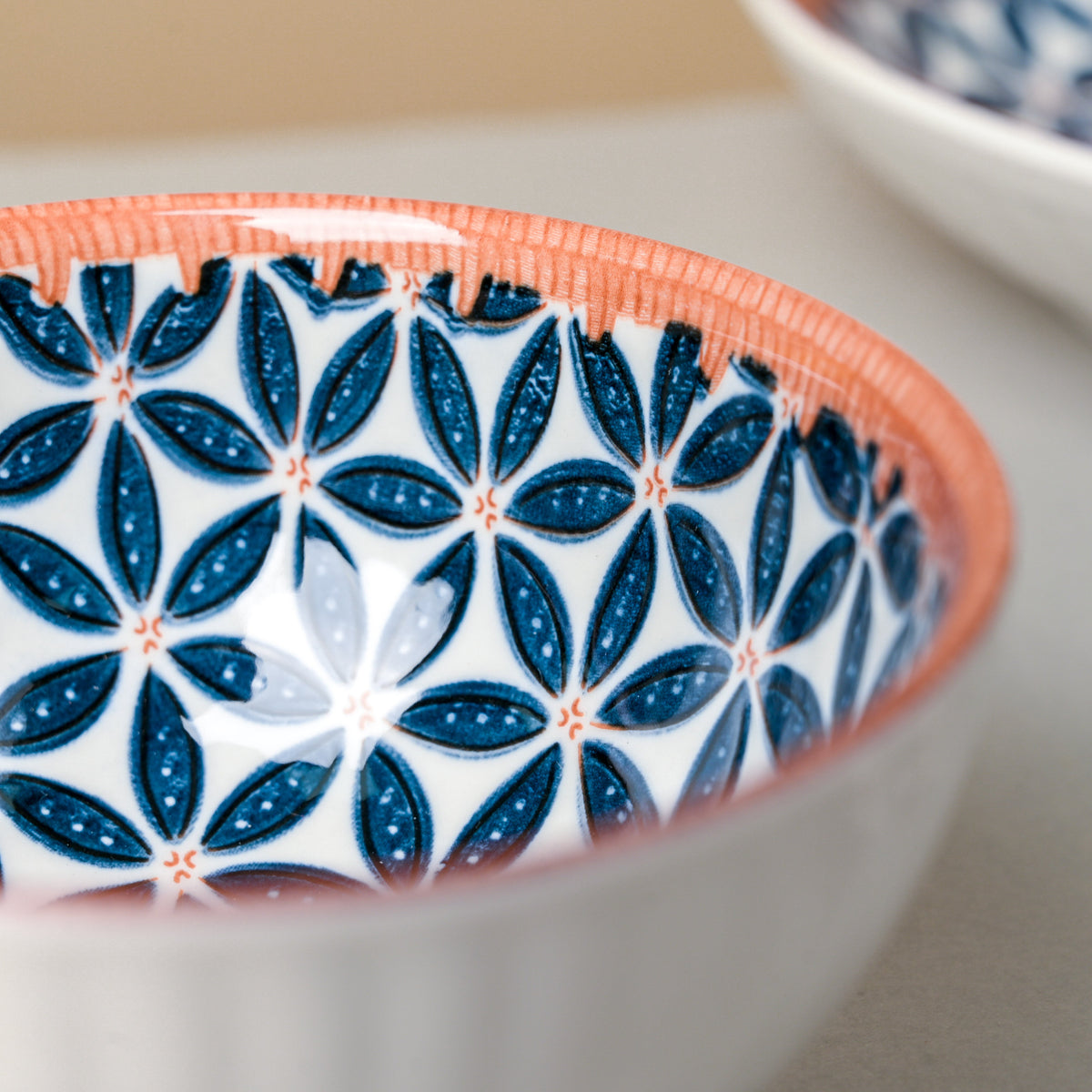 Floret Ceramic Snack Bowl 4.5 Inch 250 ml