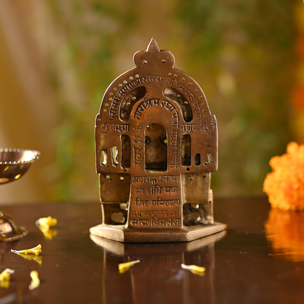 Brass Tirthankara Mahavirji Jain Statue (5 Inch) Vedansh Craft