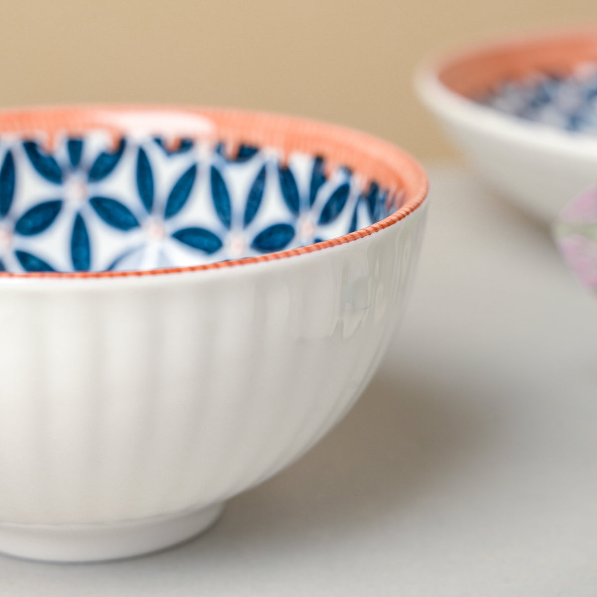 Floret Ceramic Snack Bowl 4.5 Inch 250 ml