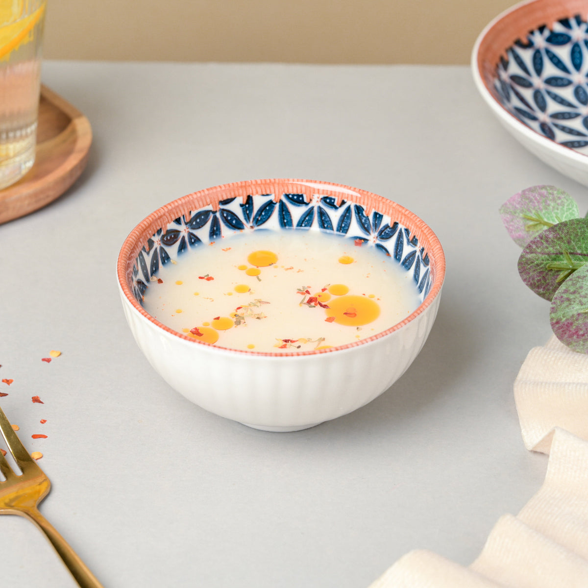 Floret Ceramic Snack Bowl 4.5 Inch 250 ml
