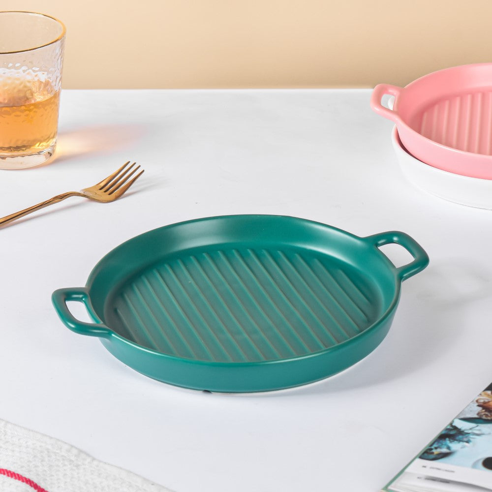Green Oven Plate Large Nestasia