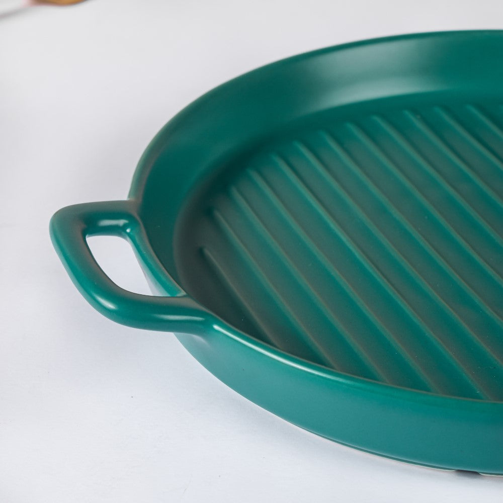 Green Oven Plate Large Nestasia