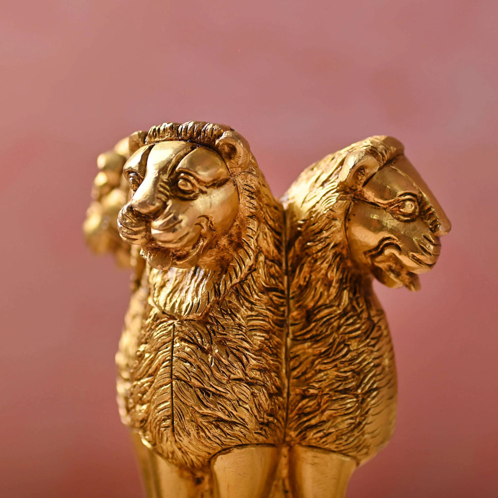 Brass Ashok Stambh – Emblem of Pride and Heritage (6.5 Inch) Vedansh Craft