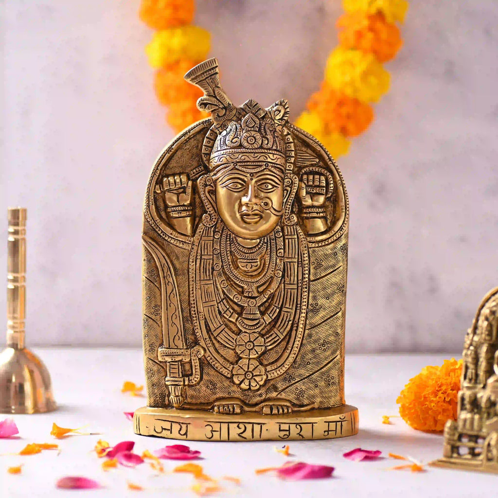 Brass Handcrafted Aashapura Maa Idol (9.8 Inch) Vedansh Craft