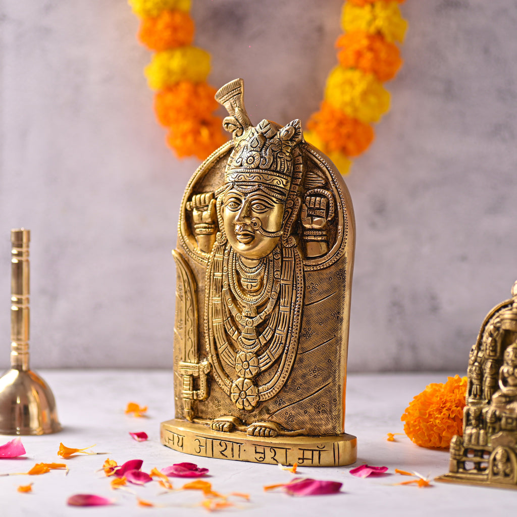 Brass Handcrafted Aashapura Maa Idol (9.8 Inch) Vedansh Craft