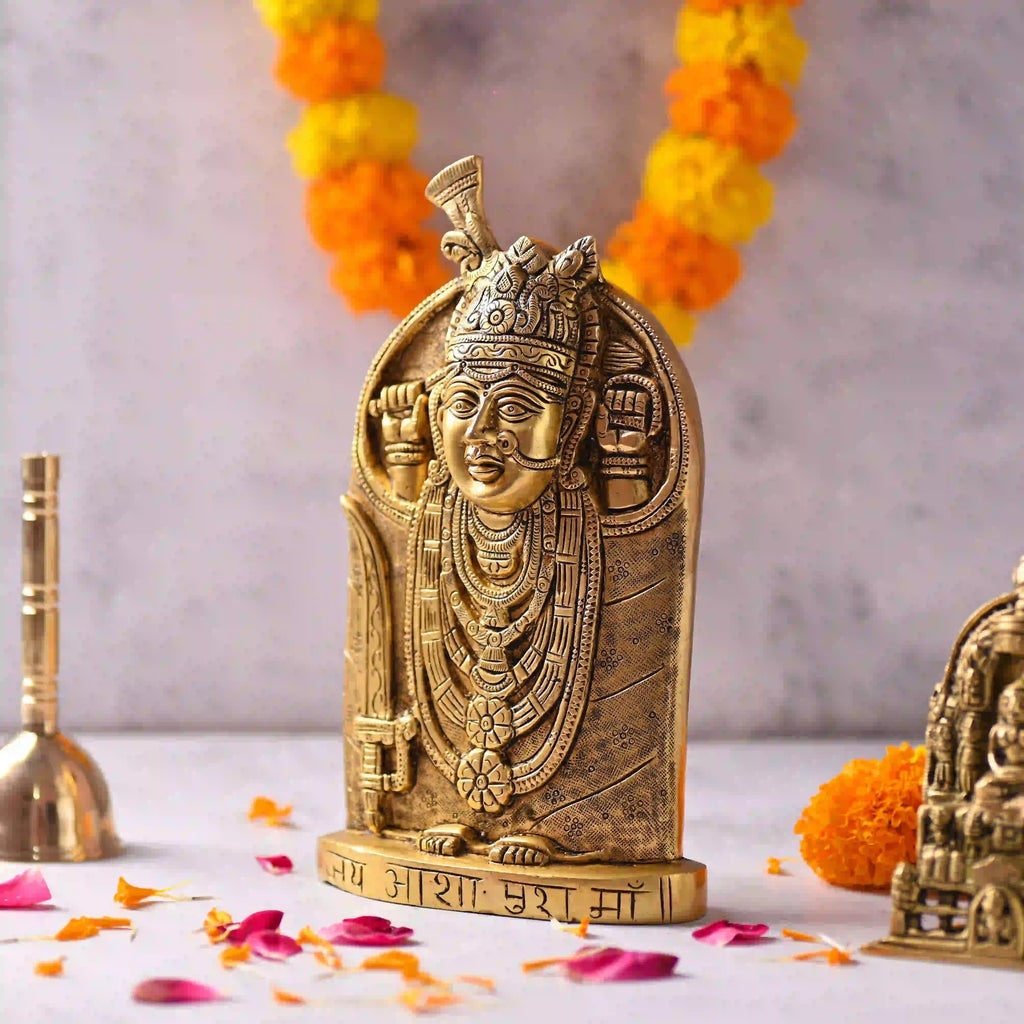 Brass Handcrafted Aashapura Maa Idol (9.8 Inch) Vedansh Craft