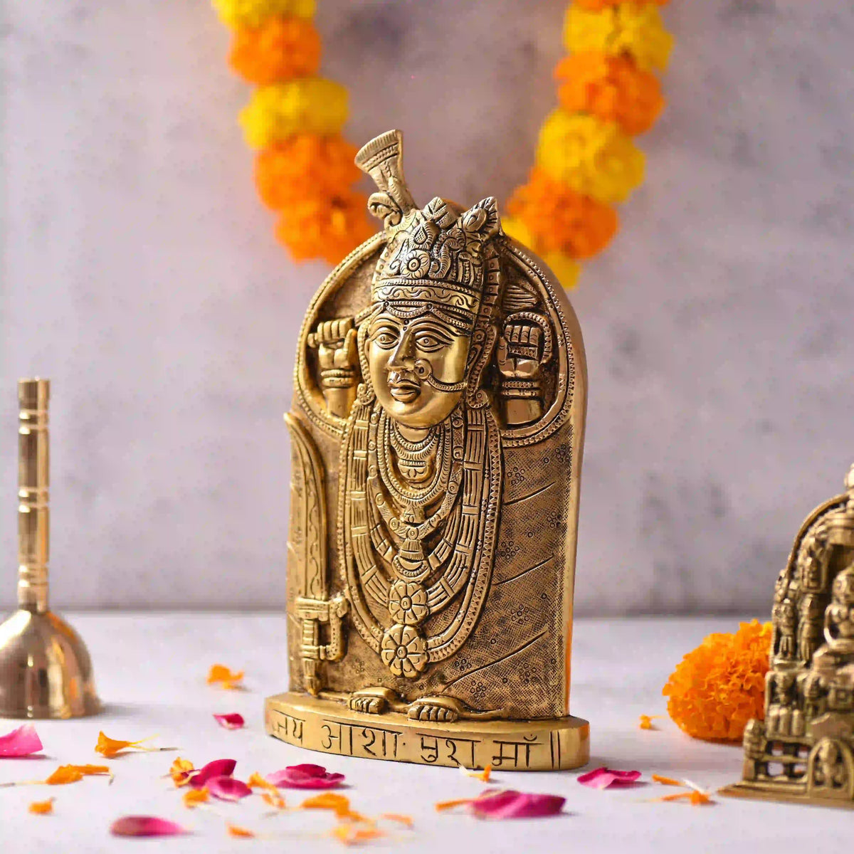 Brass Handcrafted Aashapura Maa Idol (9.8 Inch) Vedansh Craft