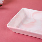 Marble Serving Platter Pink Small 5 inch Nestasia