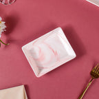 Marble Serving Platter Pink Small 5 inch Nestasia