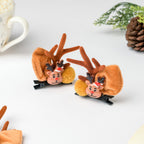 Christmas Reindeer Hairclip Set of 2 Nestasia