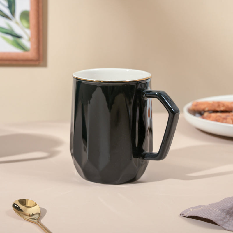 Onyx Black Ceramic Mug 350 ml Nestasia
