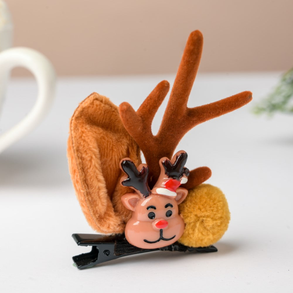 Christmas Reindeer Hairclip Set of 2 Nestasia