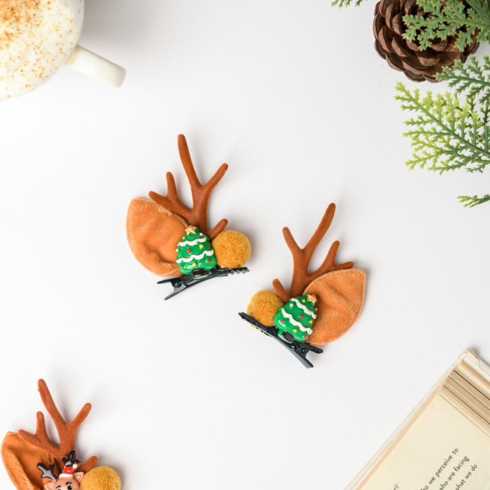 Christmas Tree Hairclip Set Of 2 Nestasia