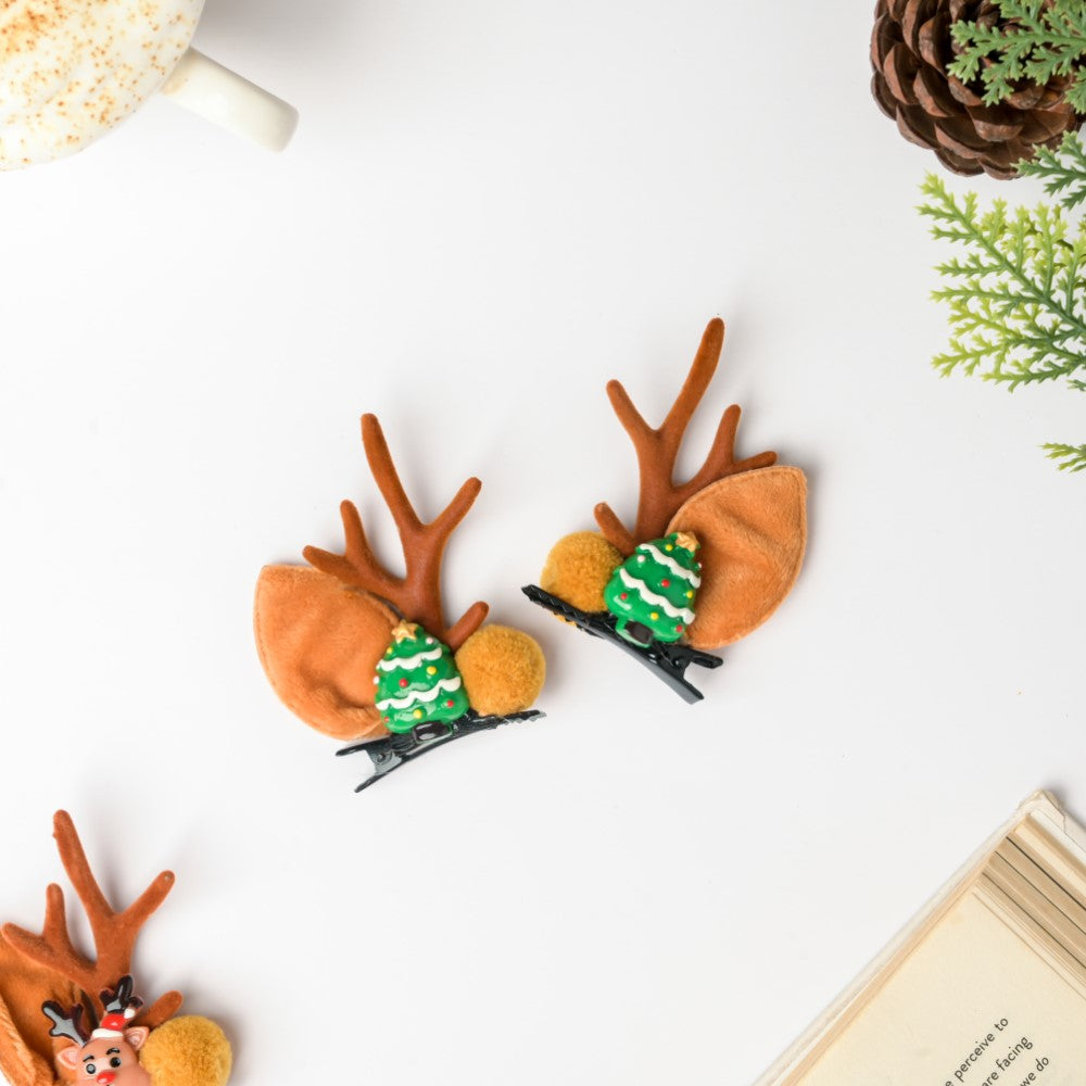 Christmas Tree Hairclip Set Of 2 Nestasia