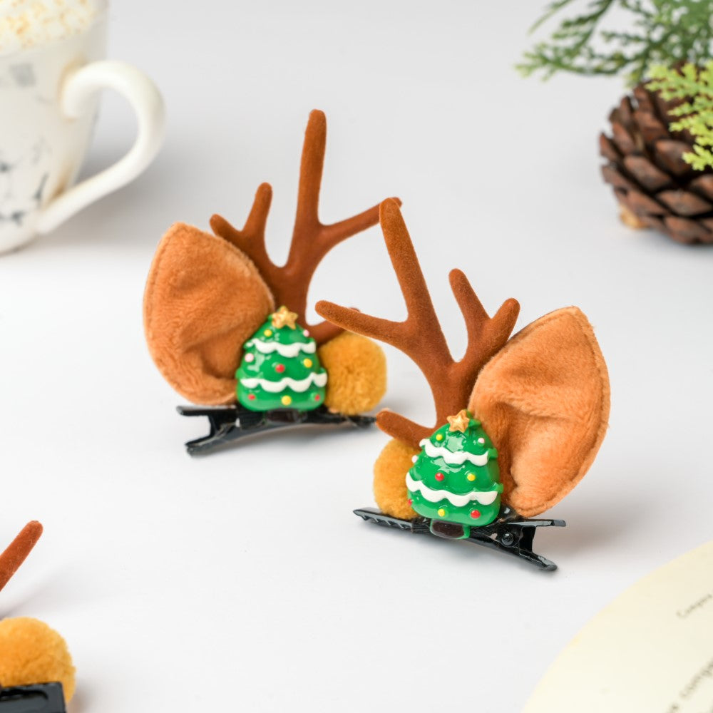 Christmas Tree Hairclip Set Of 2 Nestasia