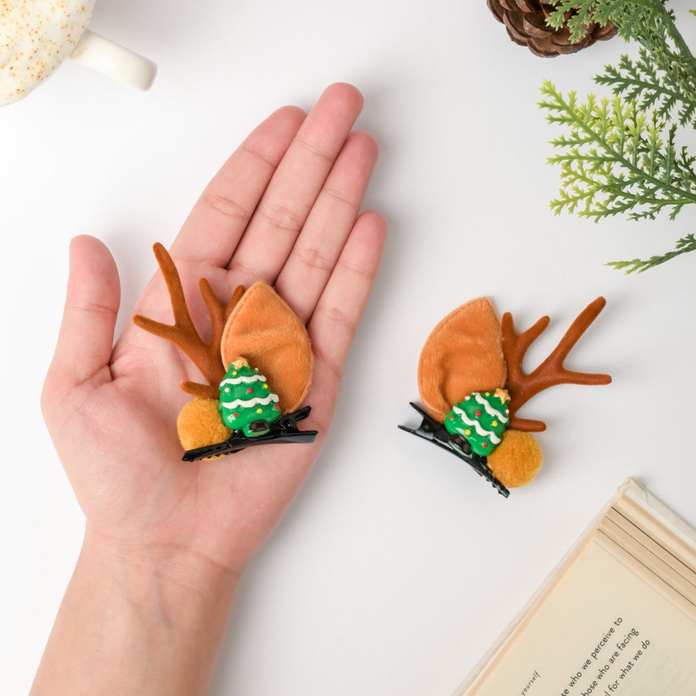 Christmas Tree Hairclip Set Of 2 Nestasia