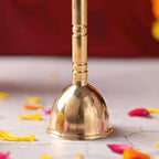 Brass Traditional Pooja Handbell – Authentic Indian Brassware Vedansh Craft