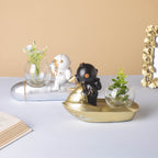 White Astronaut Diver Glass Vase Nestasia
