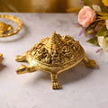 Brass Handcrafted Ashtalakshmi Shree Yantra Tortoise (4.5 Inch) Vedansh Craft