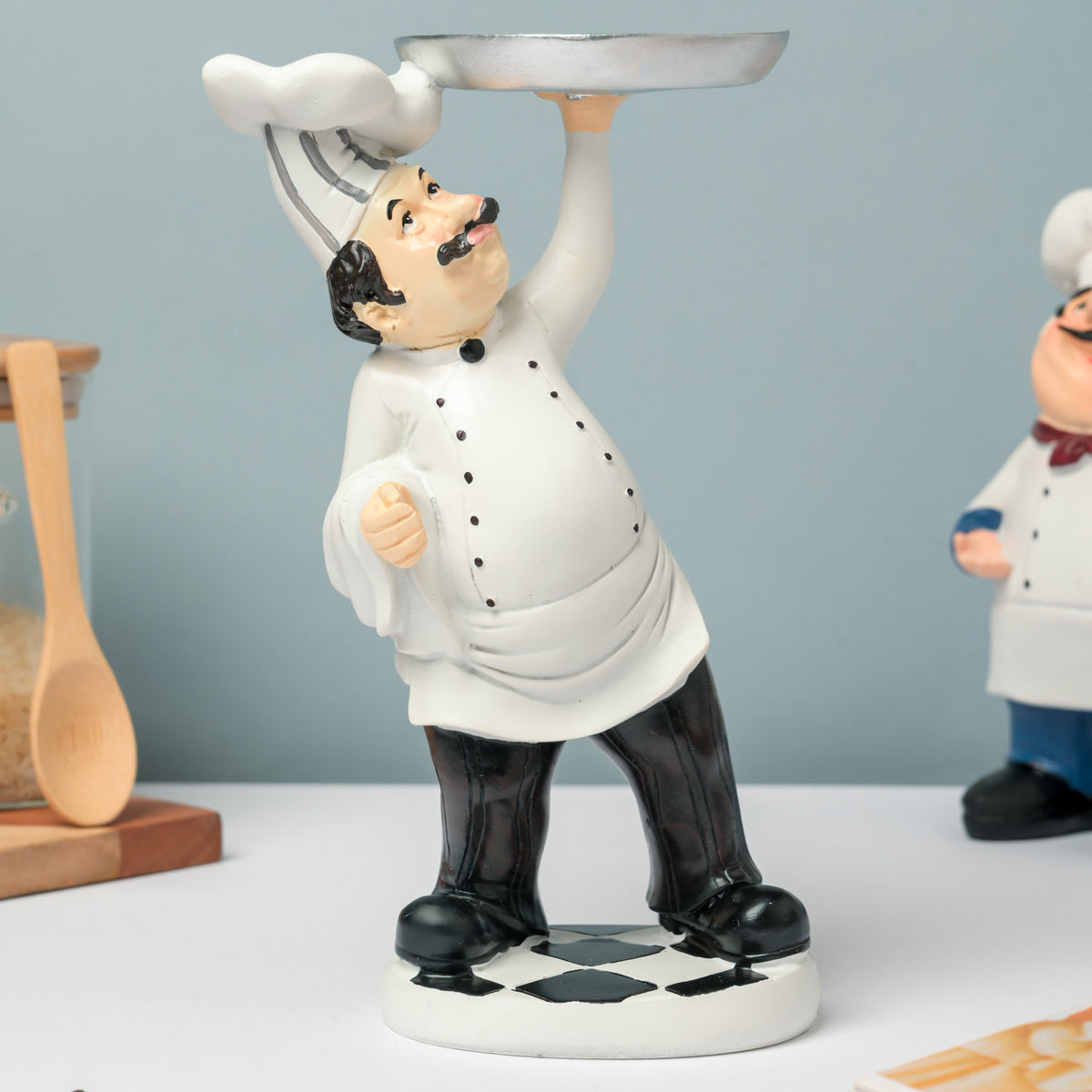 Chef Figurine With Dish Nestasia