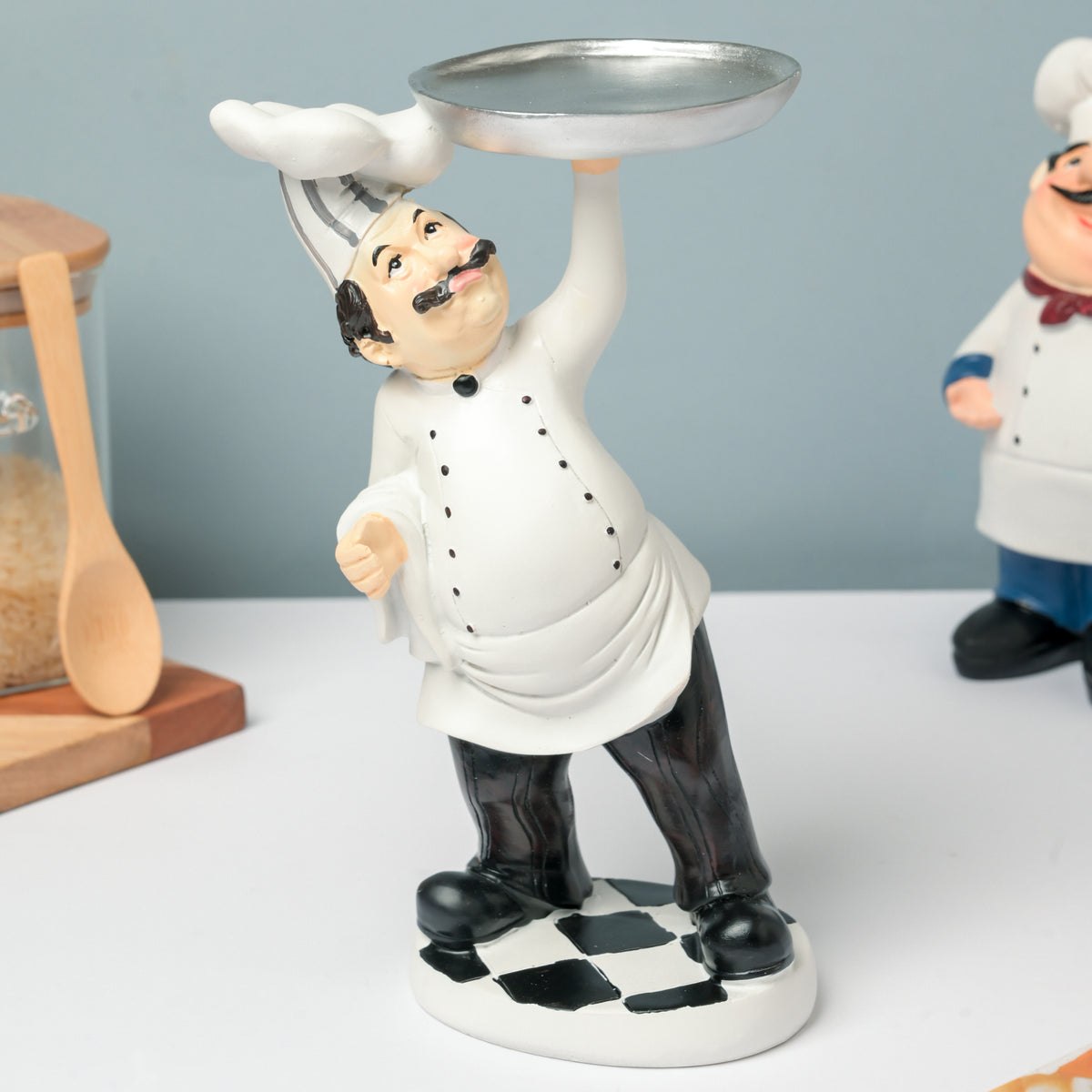 Chef Figurine With Dish Nestasia