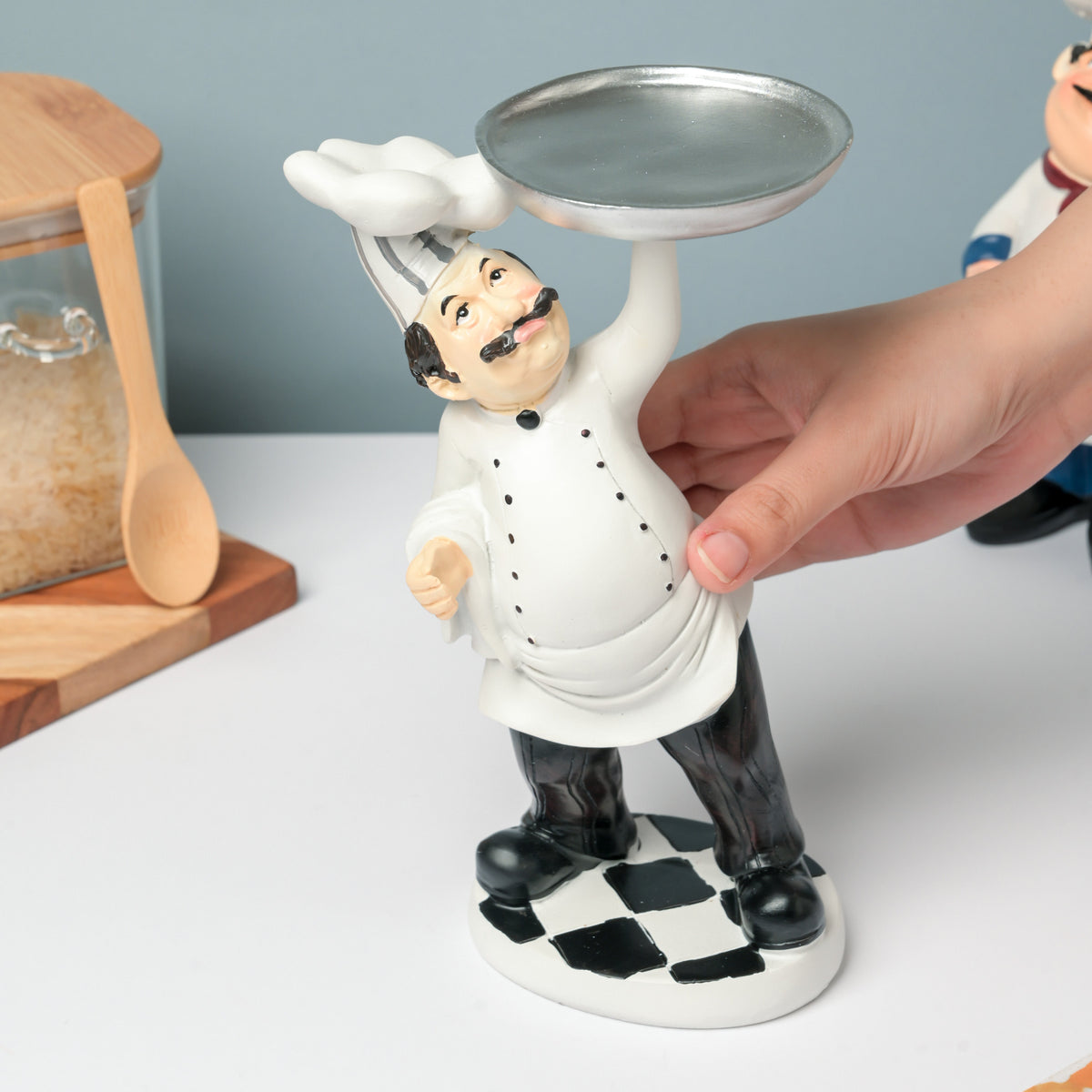 Chef Figurine With Dish Nestasia