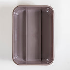Tiffin Box For Office With 3 Compartments Brown 750ml Nestasia