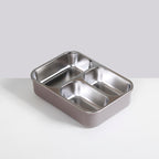 Tiffin Box For Office With 3 Compartments Brown 750ml Nestasia