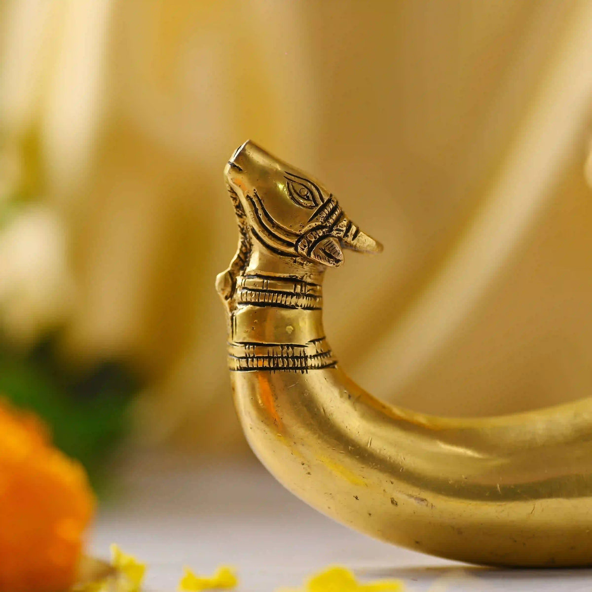 Brass Nandi Gangajali (8 Inch) Vedansh Craft